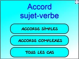 accord sujet-verbe