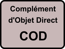 Complément d'objet direct (COD)