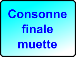 LES CONSONNES FINALES MUETTES 