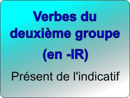 Conjuguer les verbes du deuxième groupe au présent de l'indicatif