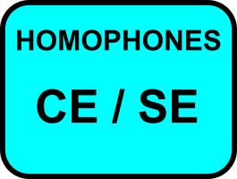 Homophones ce/se