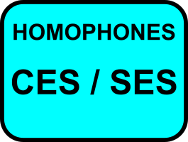 Homophones ces/ses