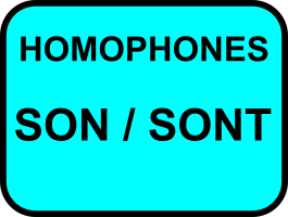 Homophones son/sont