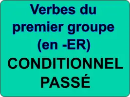 Conjuguer les verbes du premier groupe au conditionnel passé