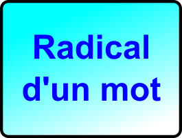 Radical de mots