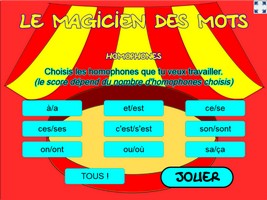 Le magicien des mots (homophones)