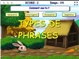 types de phrases